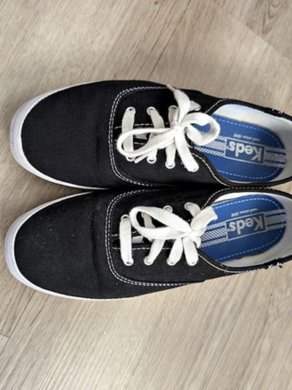 Keds Champion Originals Black Canvas Sneaker Black & White Sneakers US 7.5